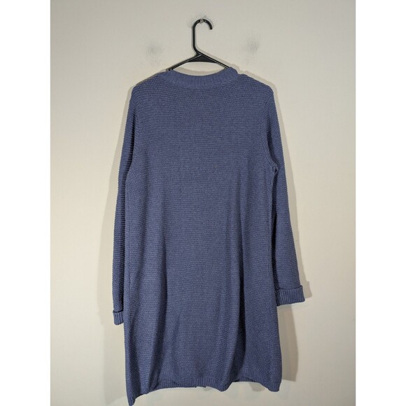 J Jill Womens Blue Long Sleeve Knit Button up Cardigan Sz S Mature Classic Quiet - Picture 2 of 7